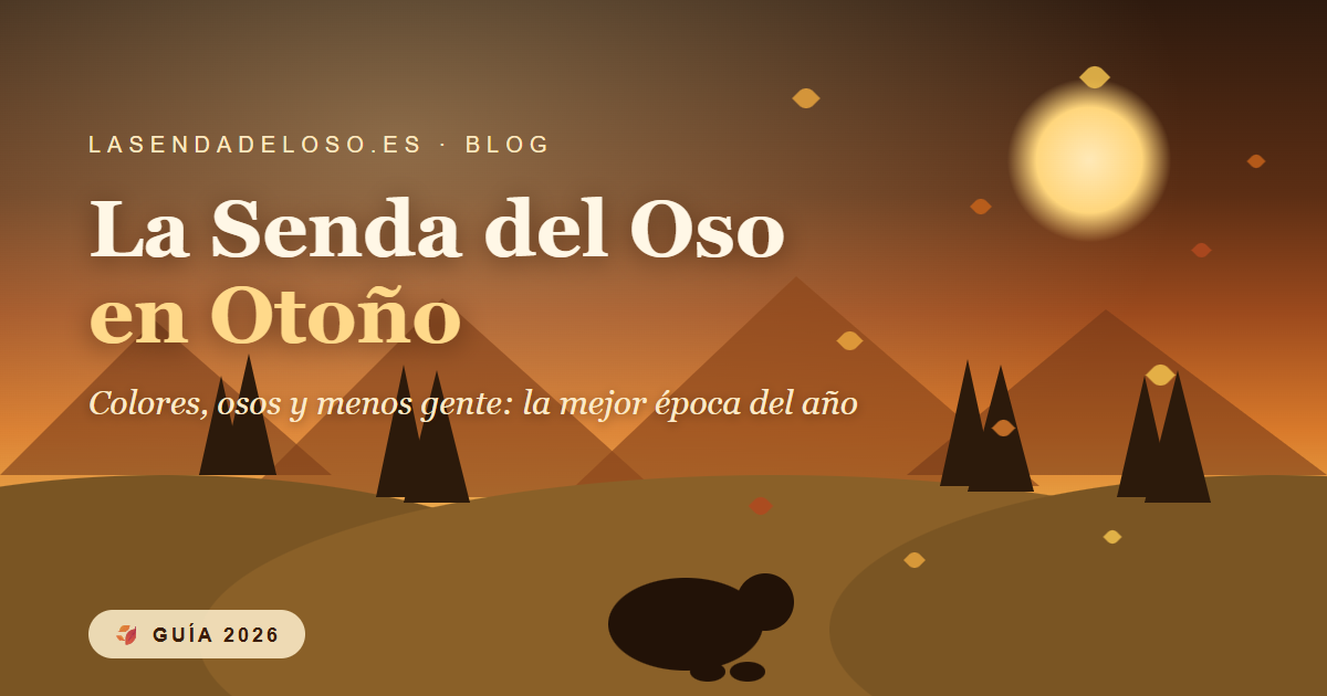 La Senda del Oso en otoño: colores, osos y menos gente